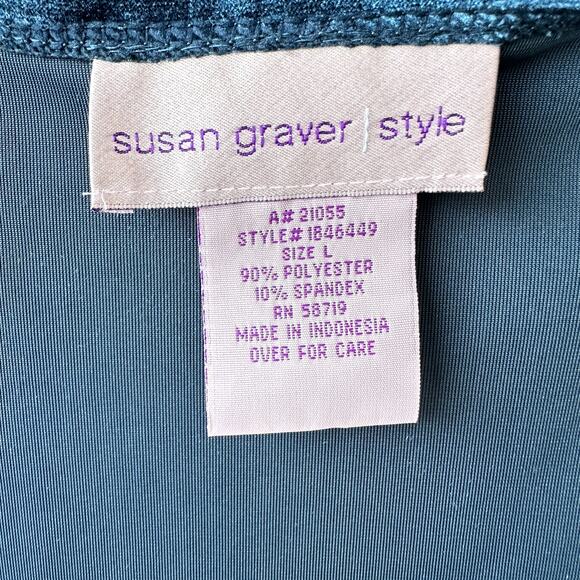 SET OF 2 Susan Graver QVC Tanks Velvet Liquid Knit, Both Fit Size L - Picture 4 of 7